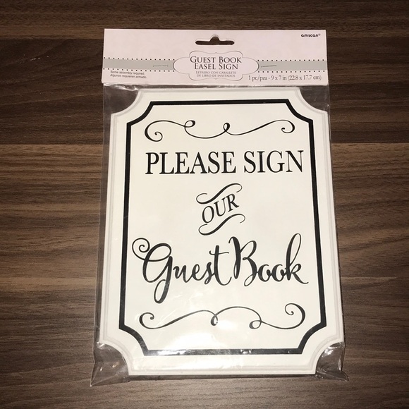 White guest book sign - Picture 4 of 7